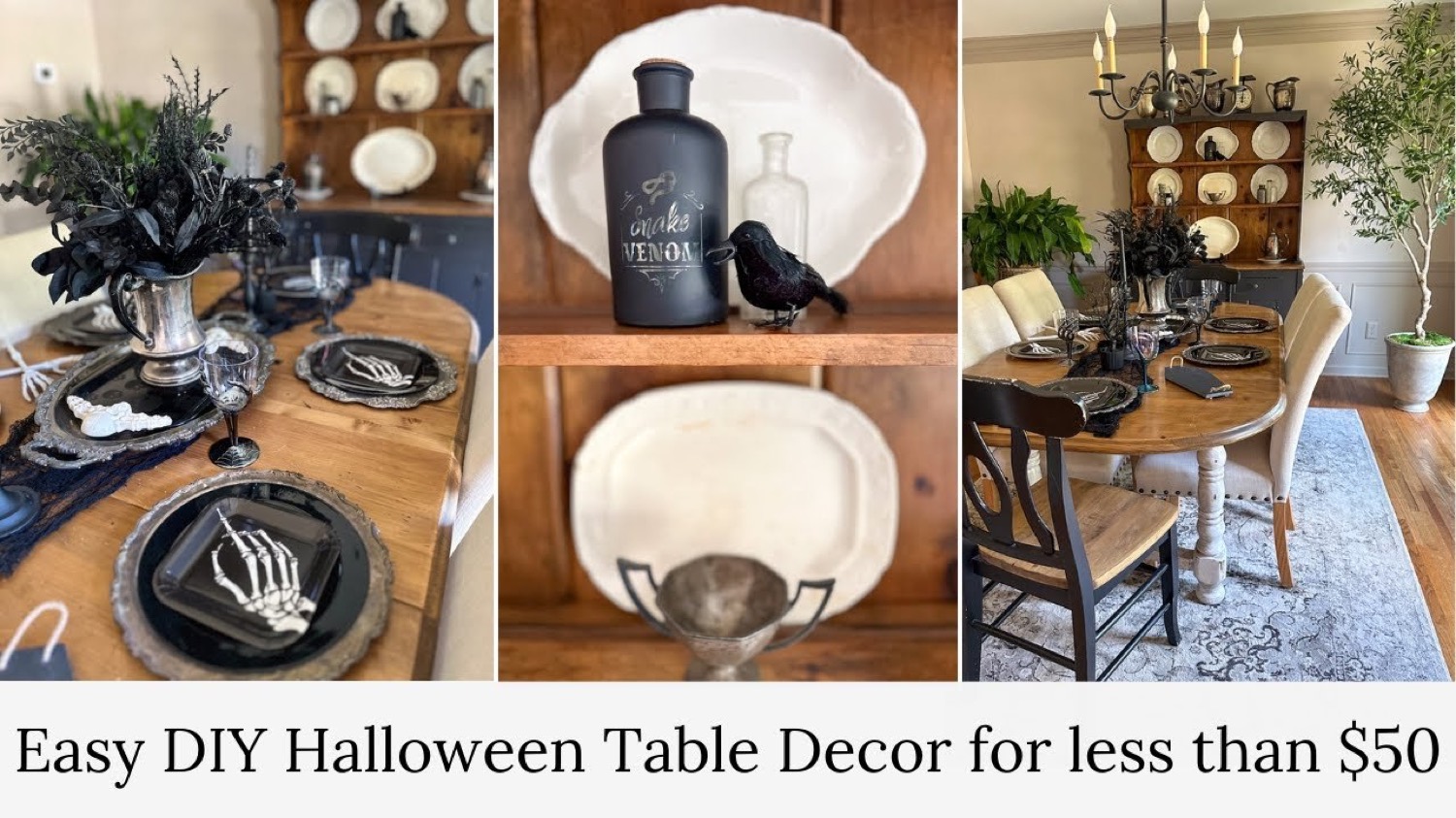 How to Set a Spooky Halloween Table on a Budget