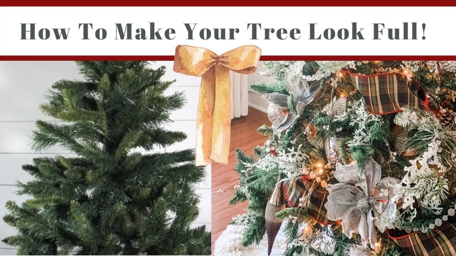 How to Make an Inexpensive Christmas Tree Look Full and Expensive