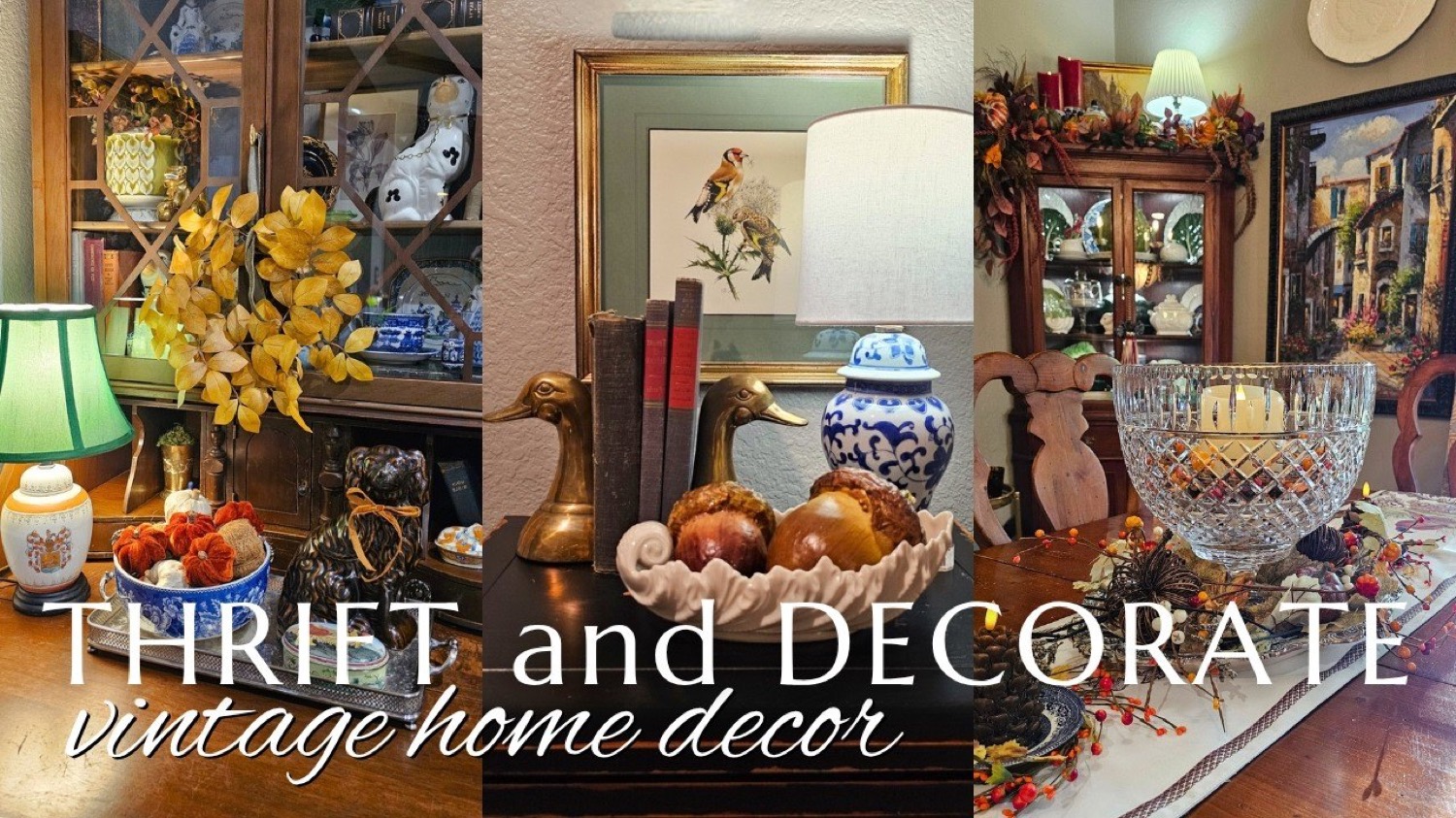 How to Thrift and Style Vintage Fall Decor